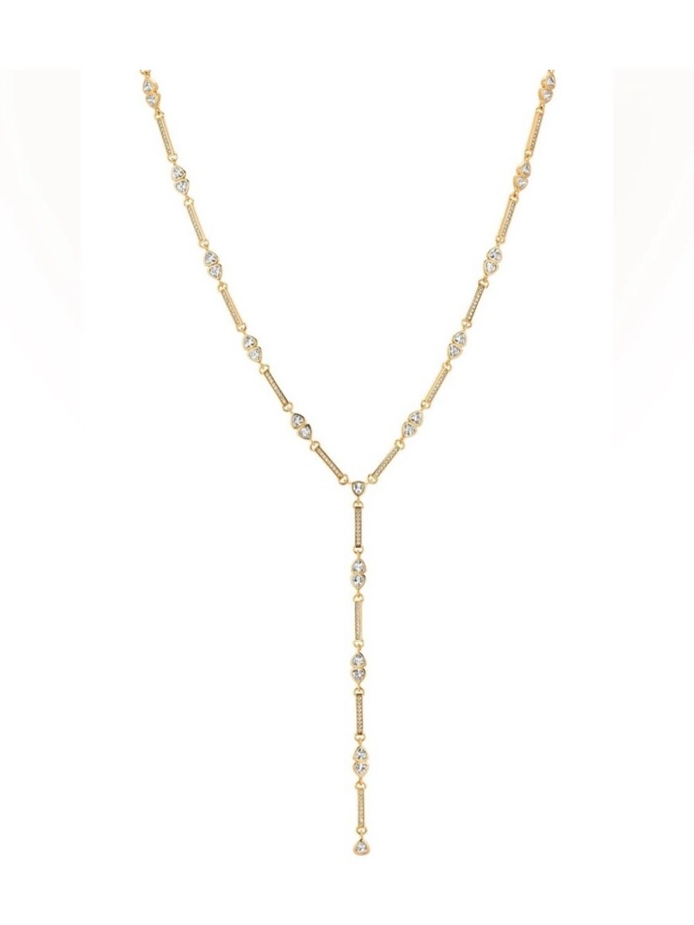 ✨ Lili Claspe Gold Crystal Lariat Necklace ✨